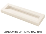 Plan vasque, bassin incliné grand taille 85 cm : L 100 à 201 x P 40 à 51 cm, finition lisse mate, 10 couleurs au choix, , résine Akrytan® teinté dans la masse, Livraison Offerte.